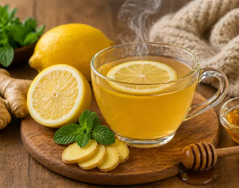 Lemon Tea Recipe for Cold and Cough Relief
