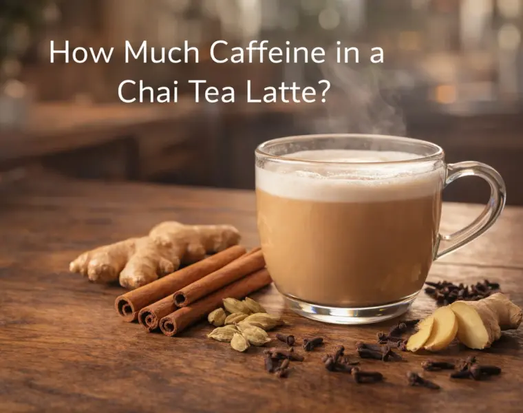 how much caffeine in a chai tea latte