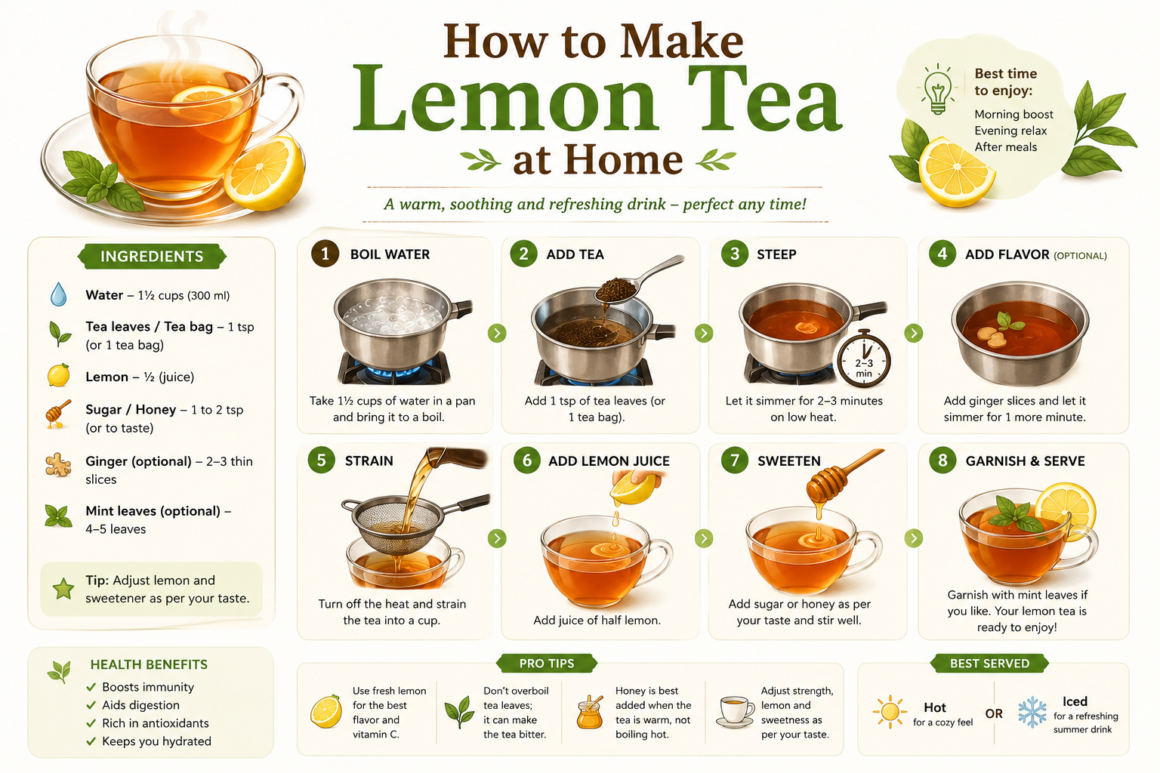 How to Make Lemon Tea at Home