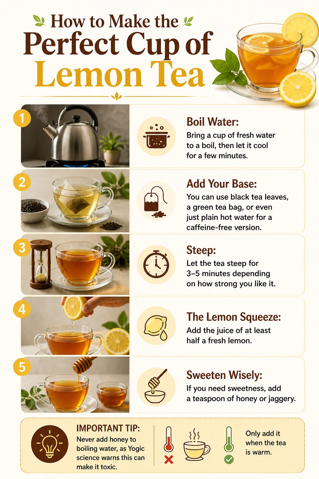How to Make the Perfect Cup of Lemon Tea
