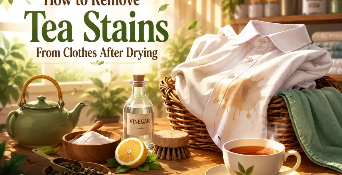 How to Remove Tea Stains From Clothes After Drying