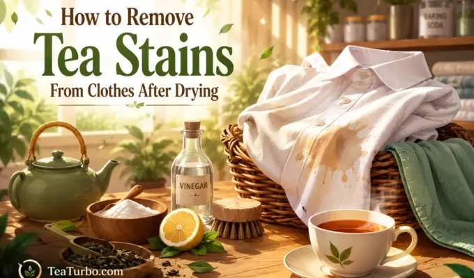 How to Remove Tea Stains From Clothes After Drying