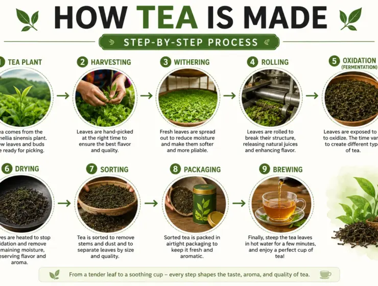 how tea is made step by step proces