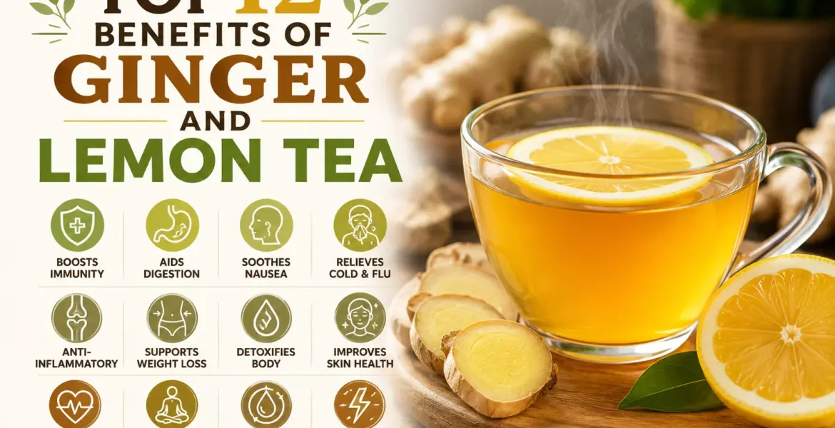 Top 12 Benefits of Ginger and Lemon Tea
